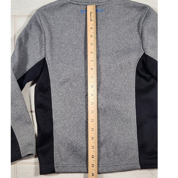 Spyder Zip Jacket Kids Boys Size Small 7/8 Black Gray Blue Performance Fleece - Picture 5 of 6